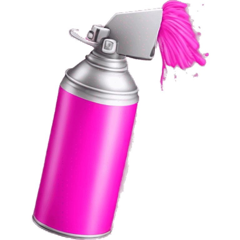 Spray can hot pink emoji