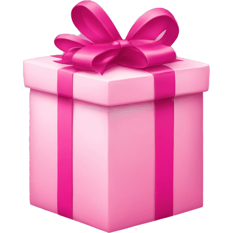 Light pink present with a hot pink bow emoji