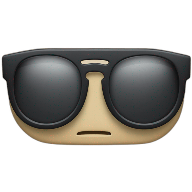 Iphone 14 pro max with glases emoji