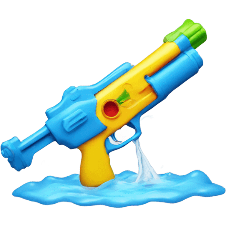 Water gun against face  emoji