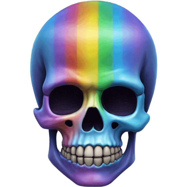 rainbow skull emoji