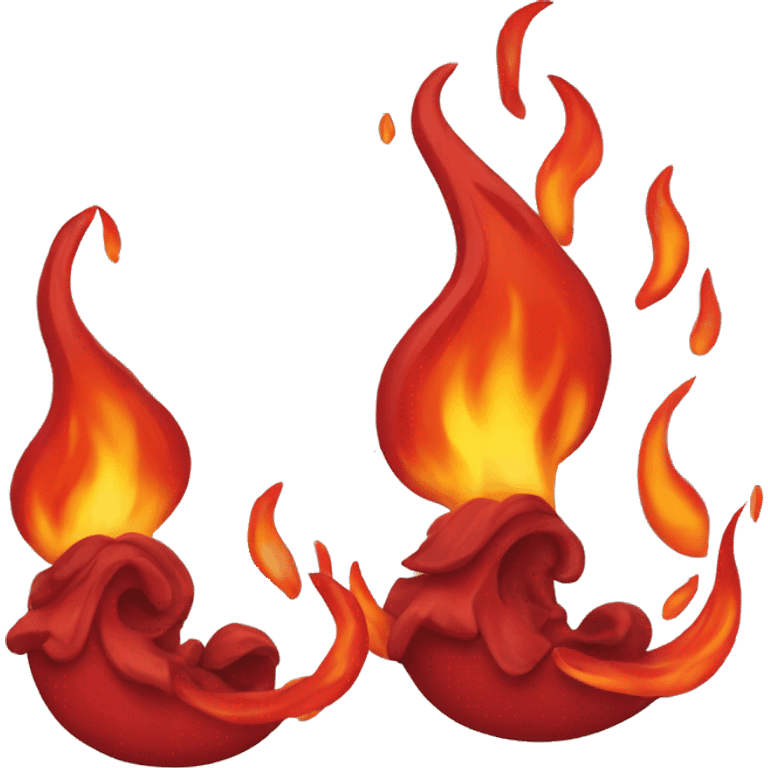 Flammes rouges emoji