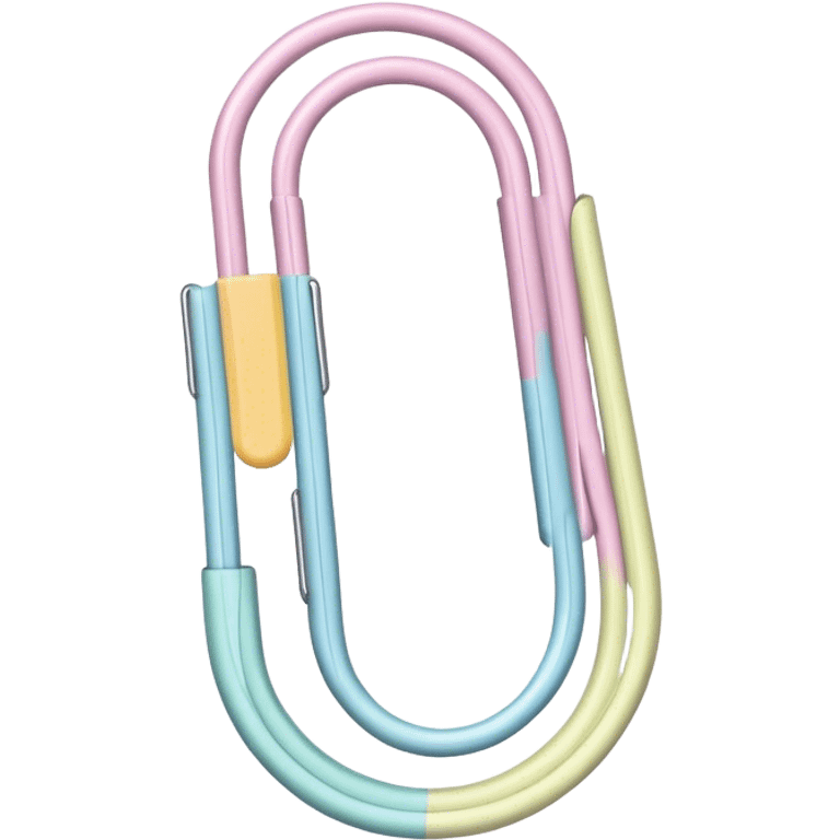 pastel paper clip emoji