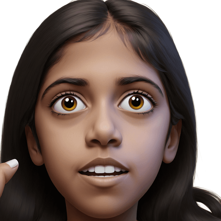 realistic portrait of girl emoji