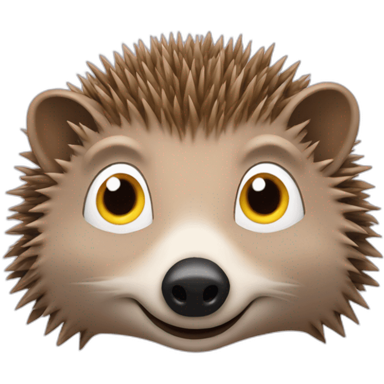 The hedgehog carries eyes on its back emoji