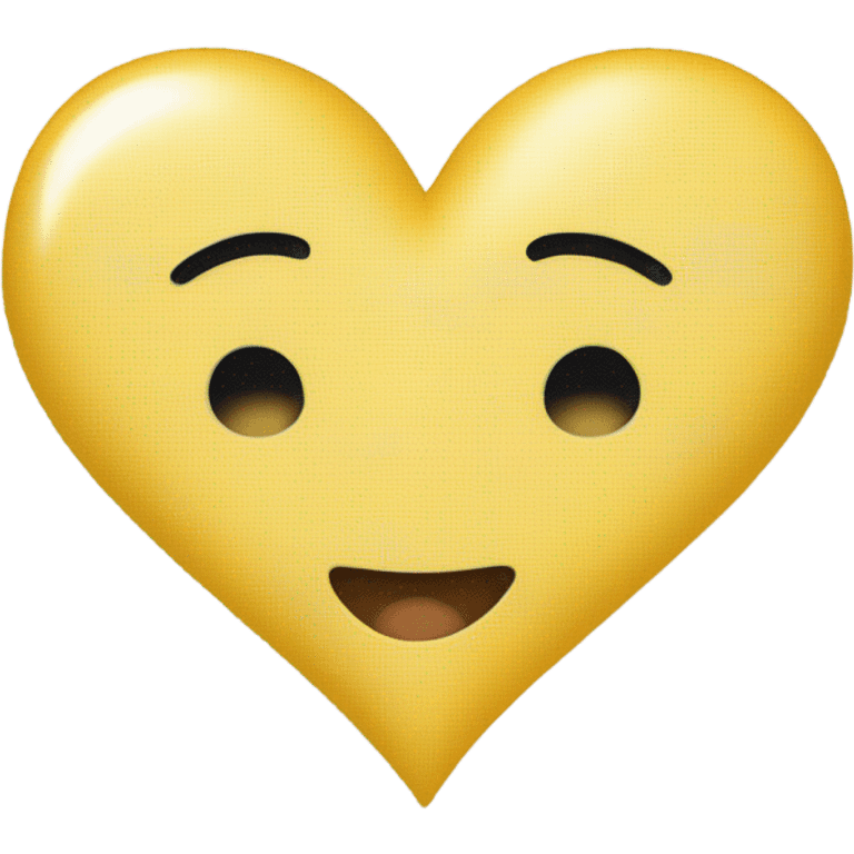 Corazón amarillo pastel  emoji