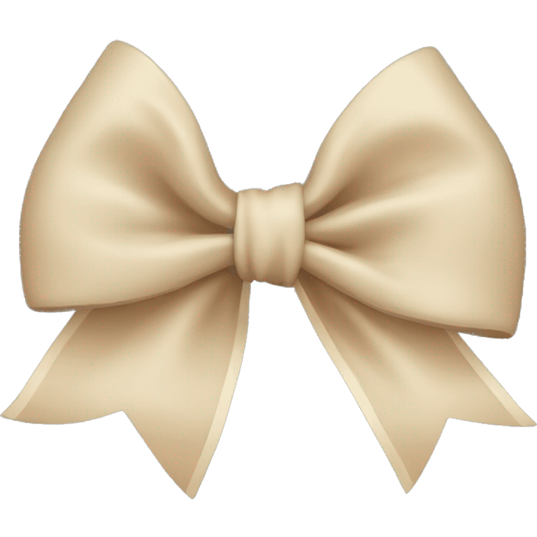 Beige bow emoji