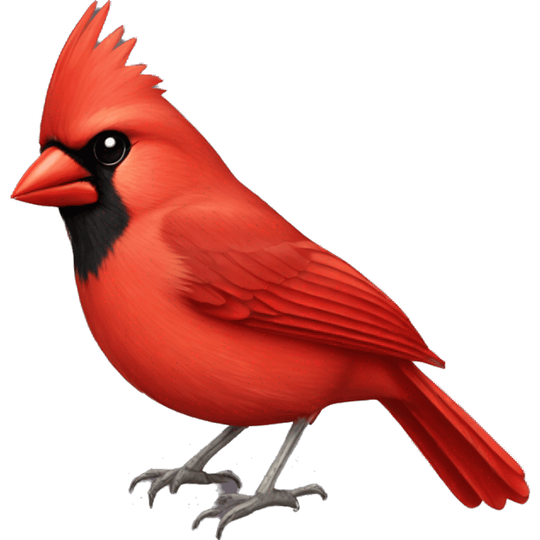 Cardinal bird emoji