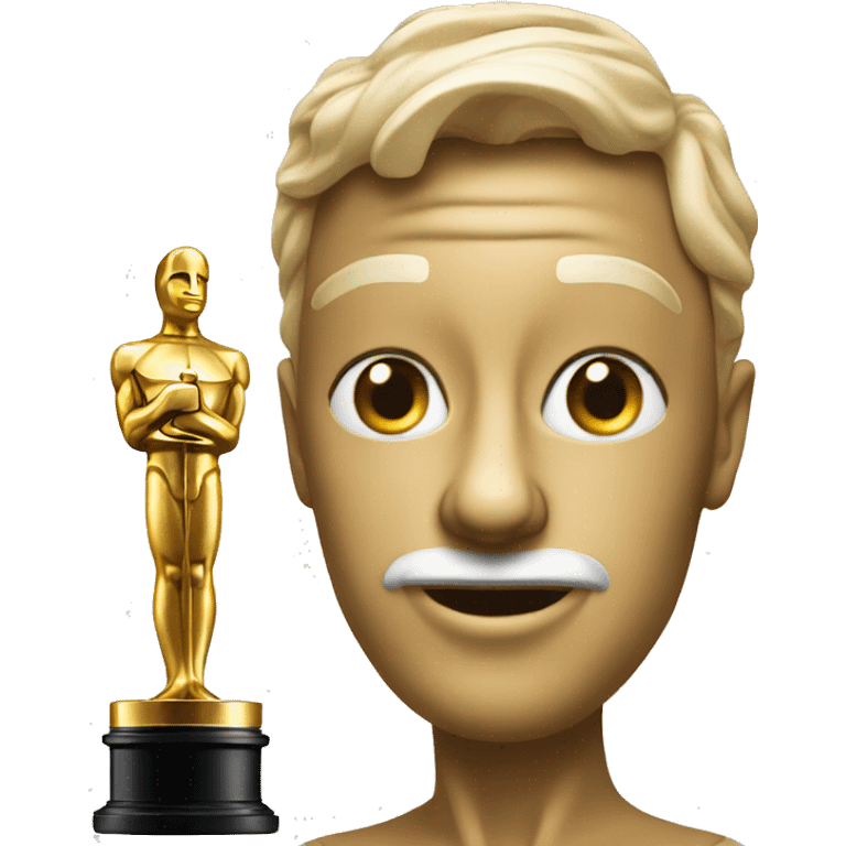 An Oscar statue  emoji