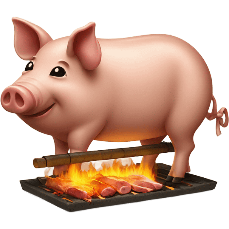 Pig cooking emoji