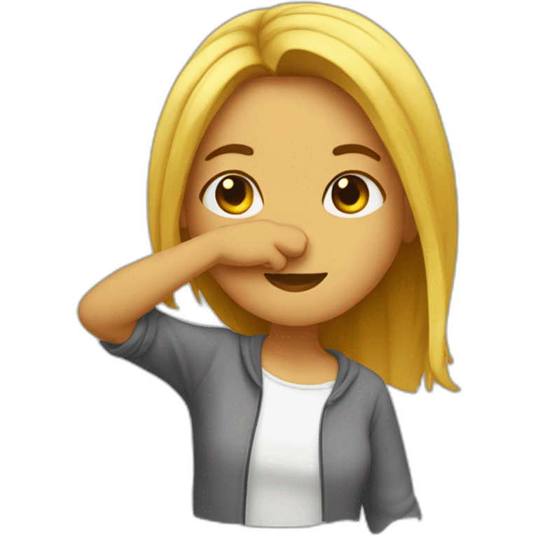 Fille qui dab emoji