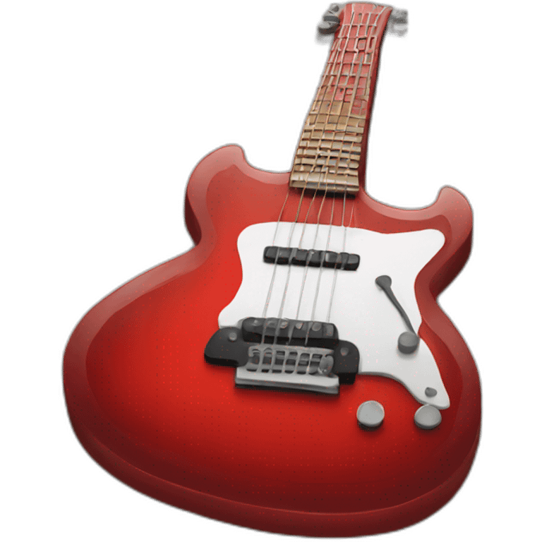 red guitar emoji