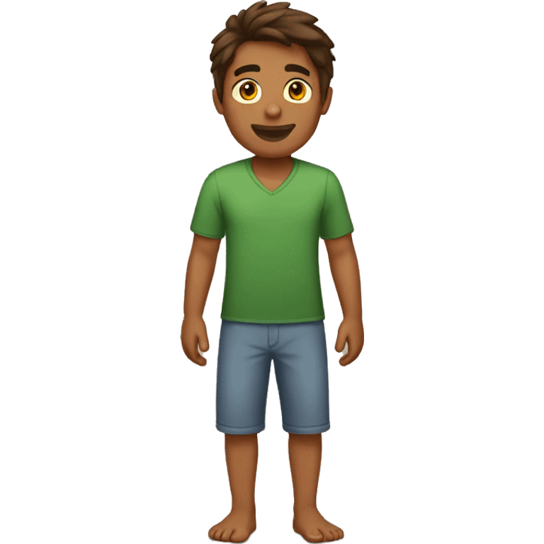 barefoot brown guy emoji