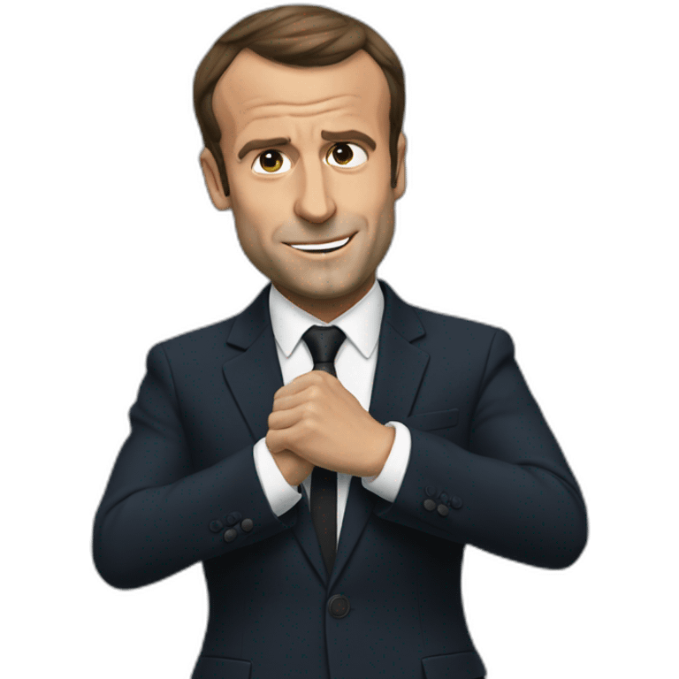 Macron dab emoji