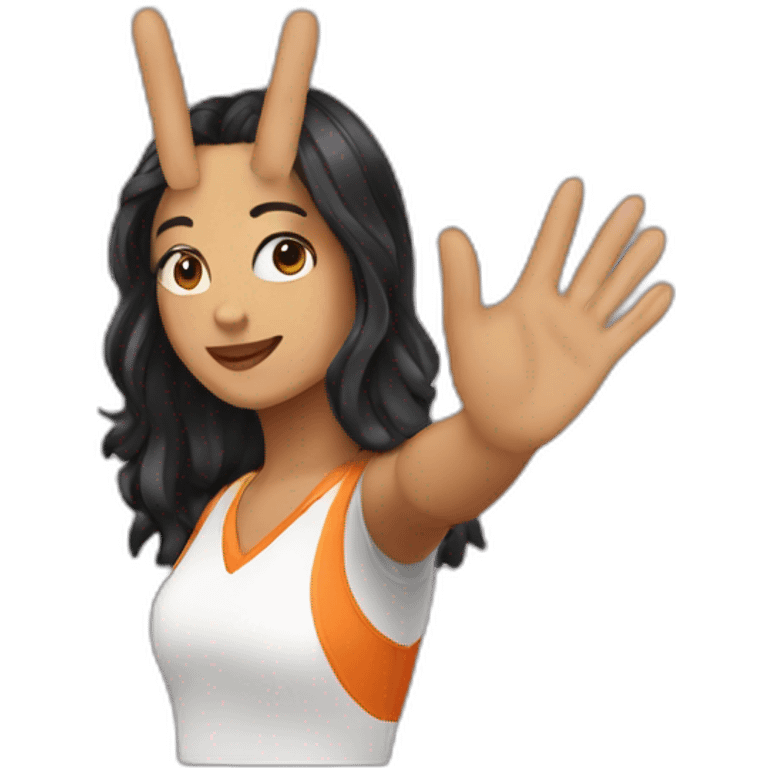 mia kalifa high five emoji