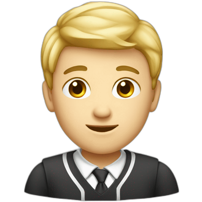 Schoolkid white emoji