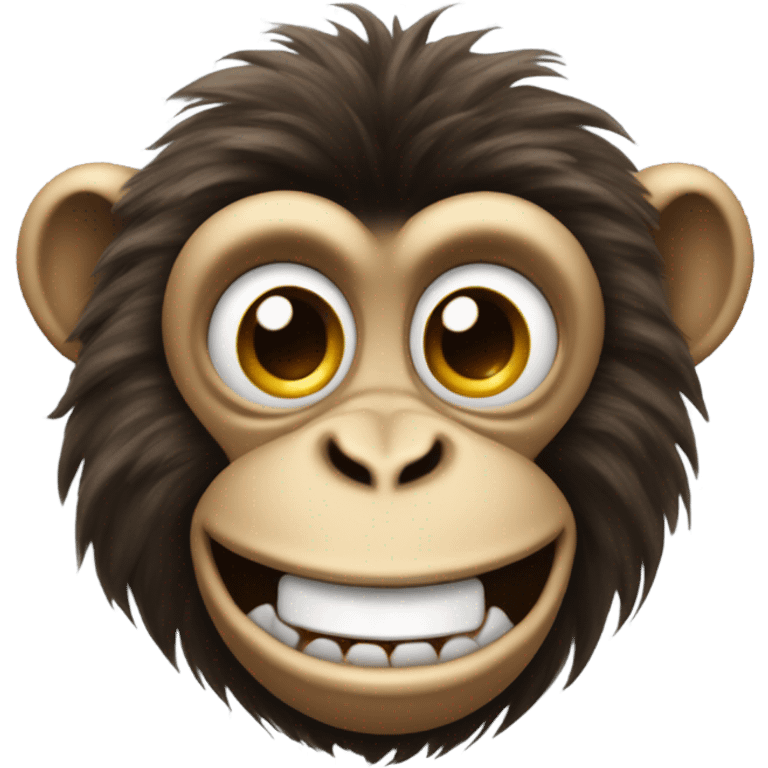 a monkey that looks crazy emoji