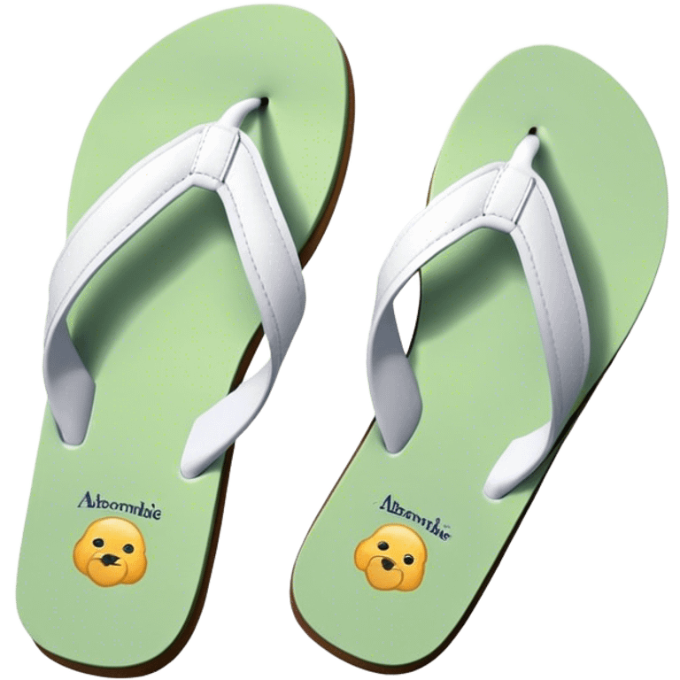 Abercrombie & Fitch Y2K flip flops emoji