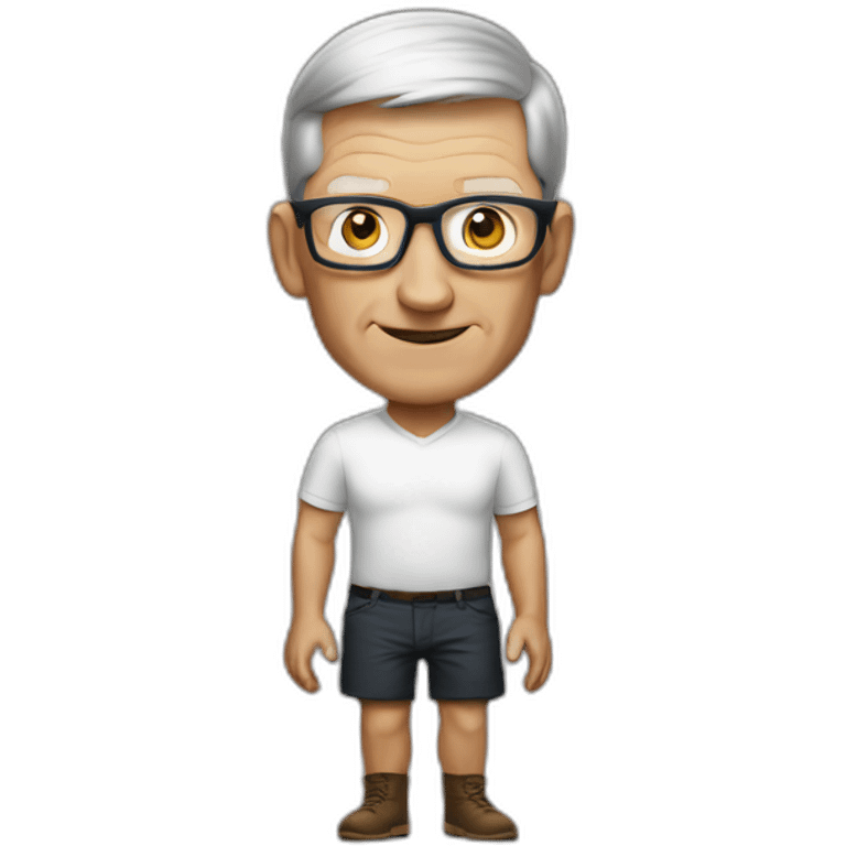 Tim Cook with no trousers emoji