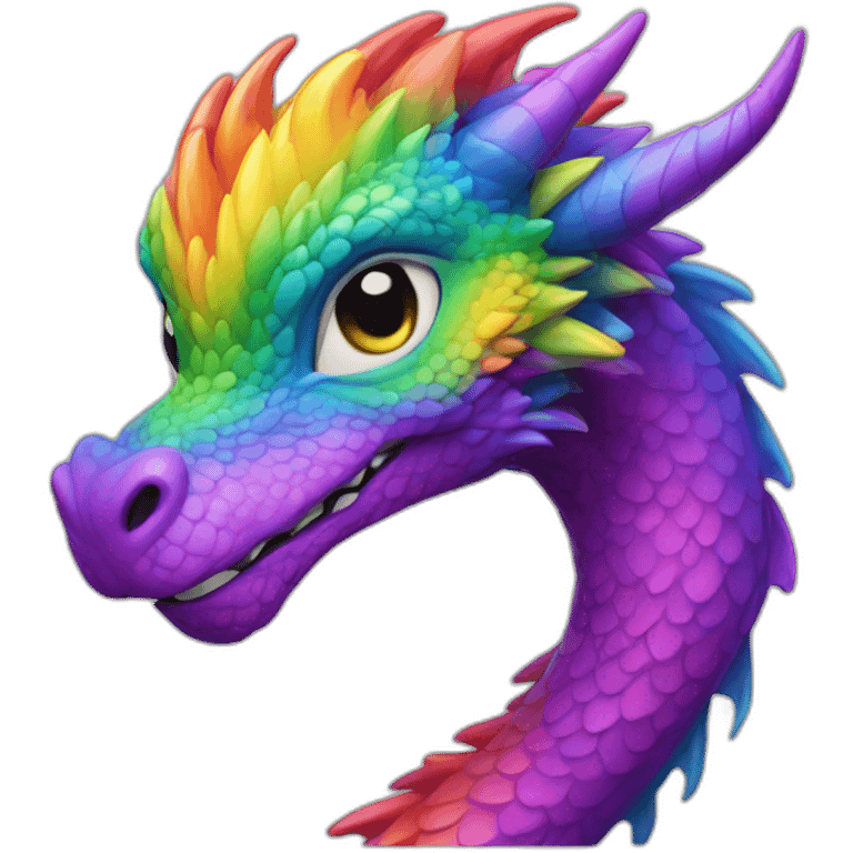 rainbow dragon emoji