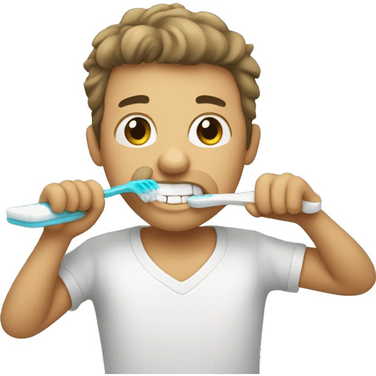 brushing teeth emoji