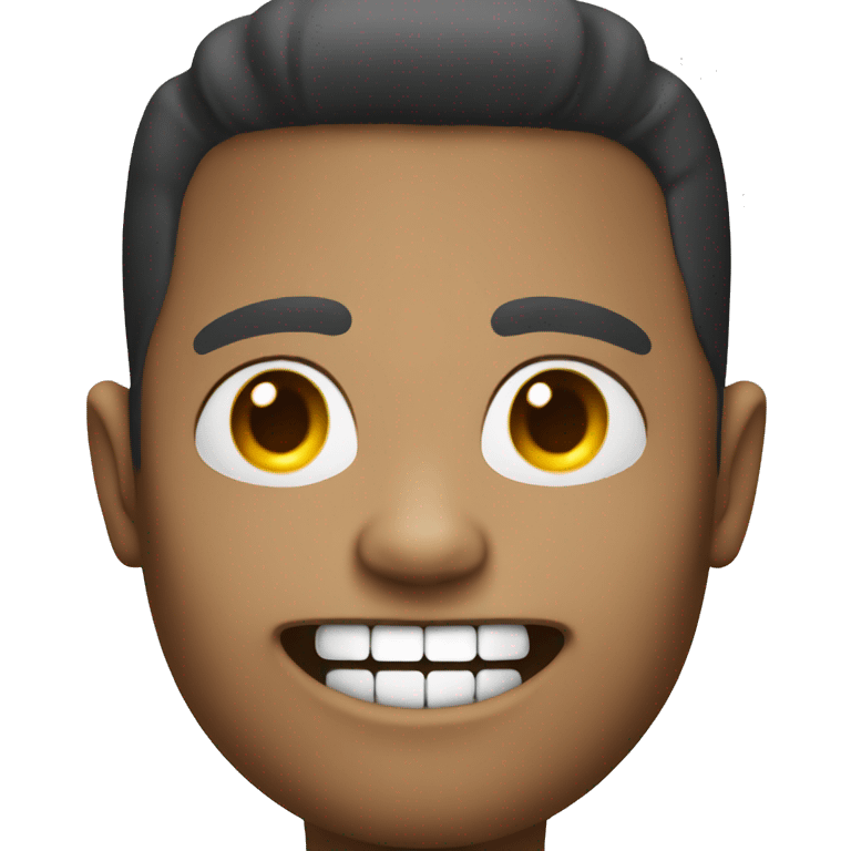 chat bot avatar no teeth emoji