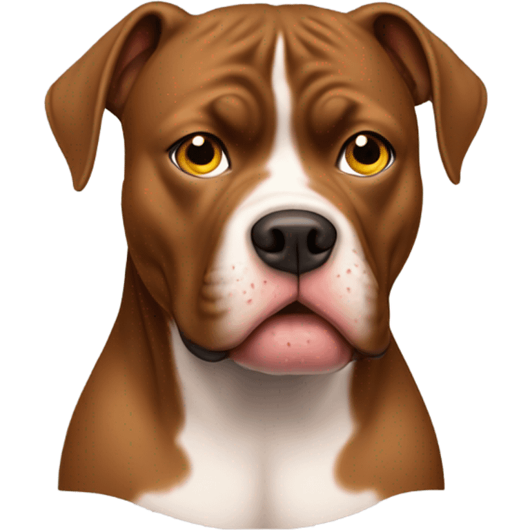 crying brown pitbull  emoji