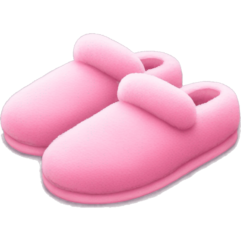 Pink fluffy slippers  emoji