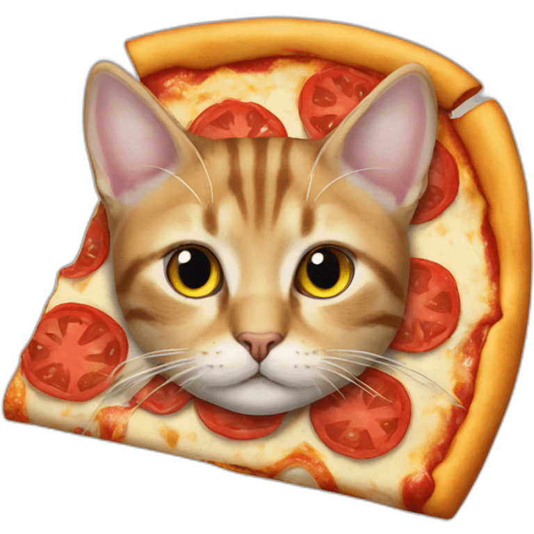 Cat pizza emoji