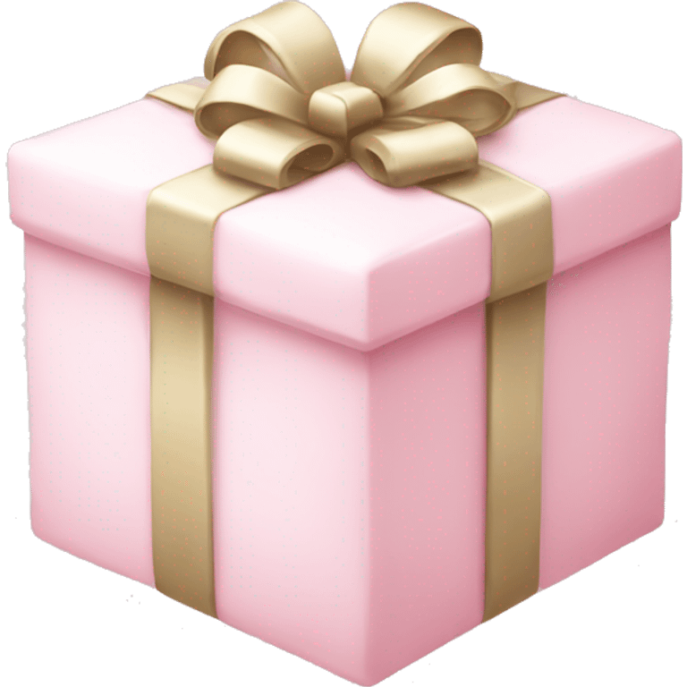 pale pink gift with white snowflake emoji