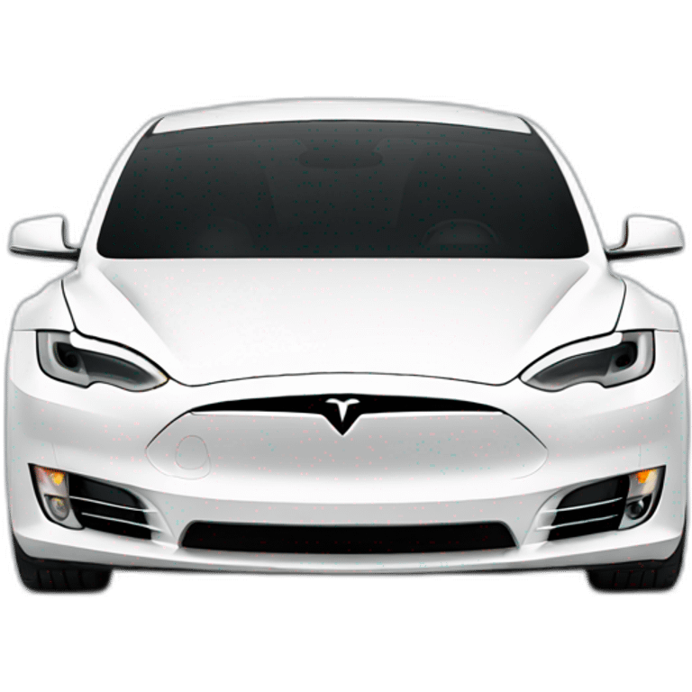 white tesla emoji