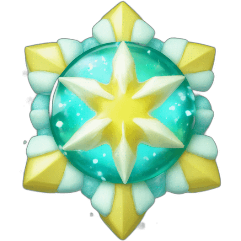 Pokemon Jirachi Badge Winter Slowflake GiftBox 2023 emoji