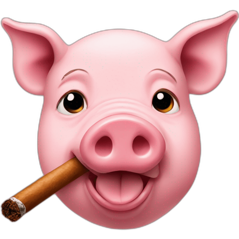 pig with cigar emoji