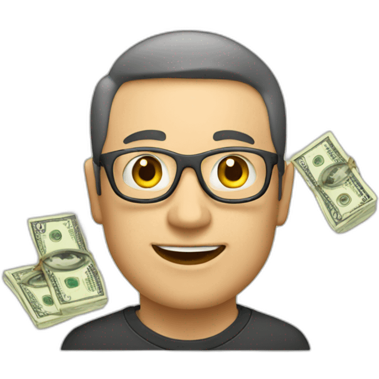 Man with money emoji