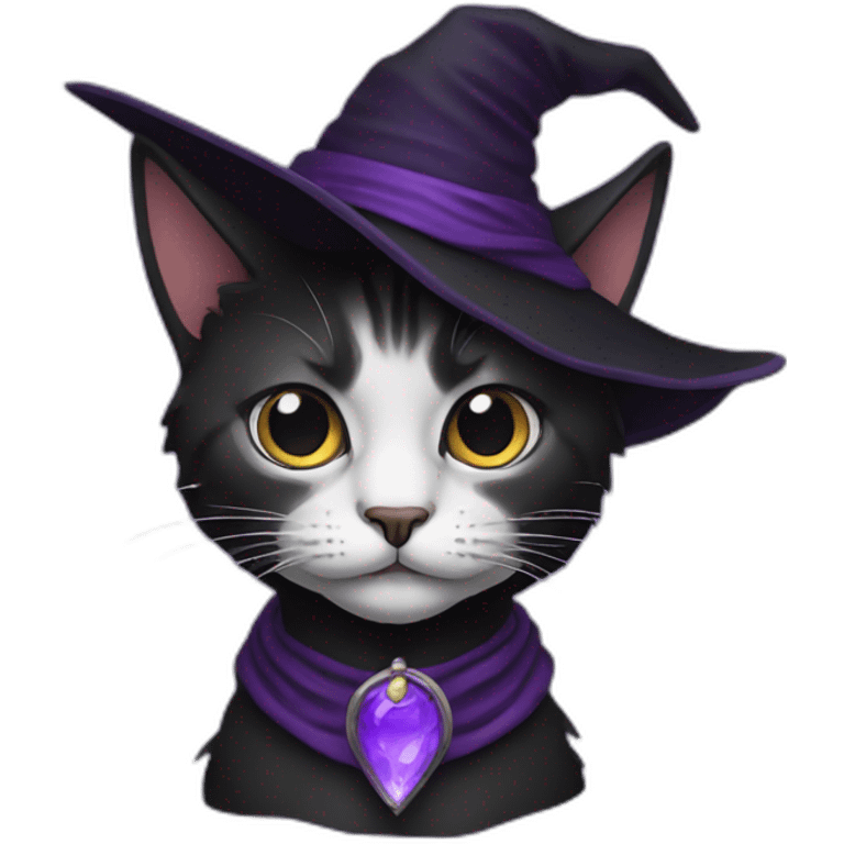 cat-black-witch-purple emoji