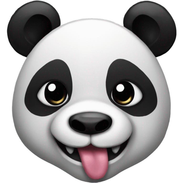 A panda with tattoos and piercings  emoji