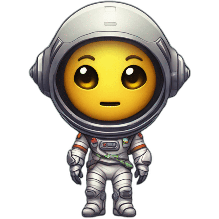 alien astronaut scifi roguelike rpg style inspired by slay the spire digital art emoji