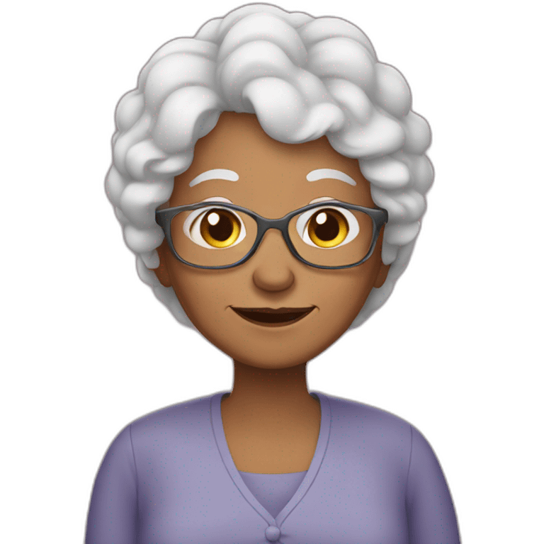 Grandma with love emoji