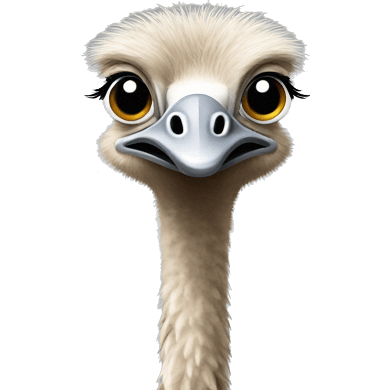 an ostrich with a crop top on  emoji