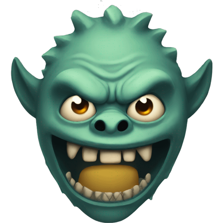 Scary monster emoji