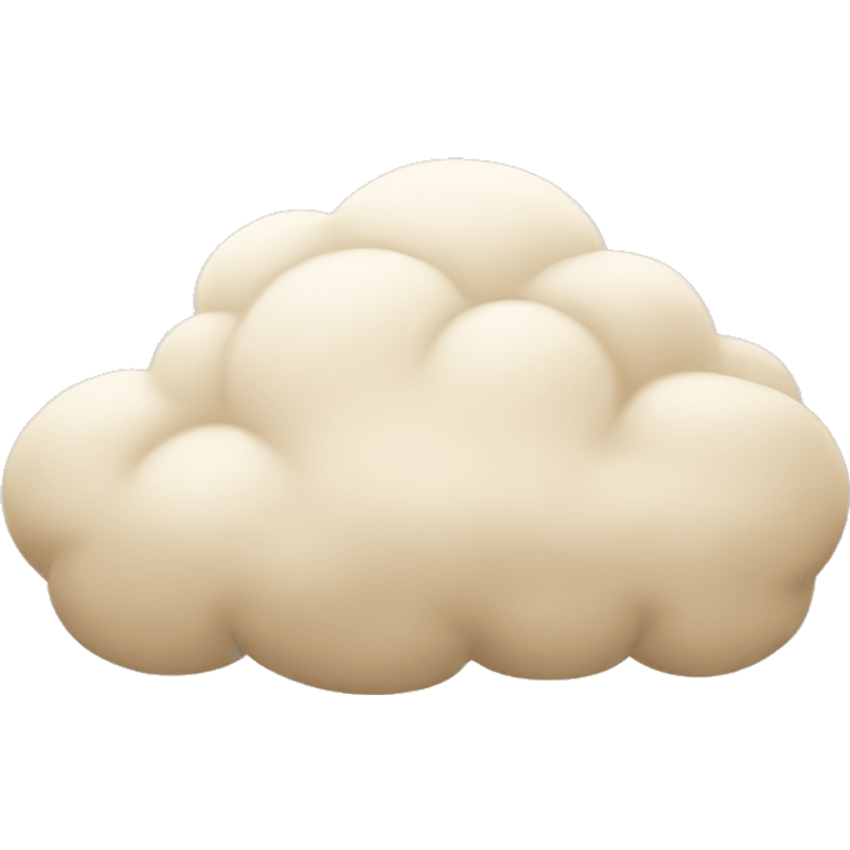 Beige cloud emoji