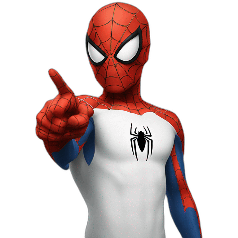 spiderman pointing fingers meme emoji