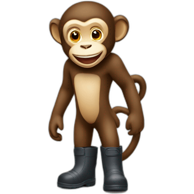 happy-monkey-with-rubber-boots emoji