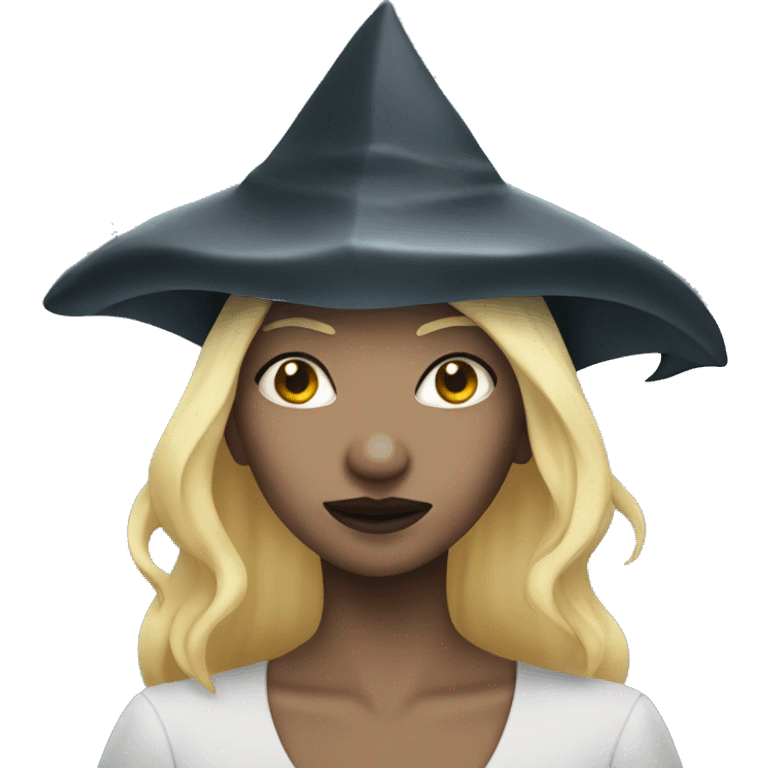 Shark witch emoji