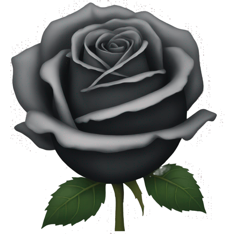 Black rose emoji