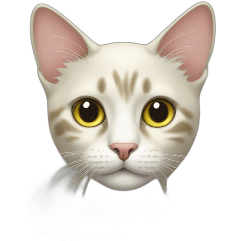 Cat olive emoji