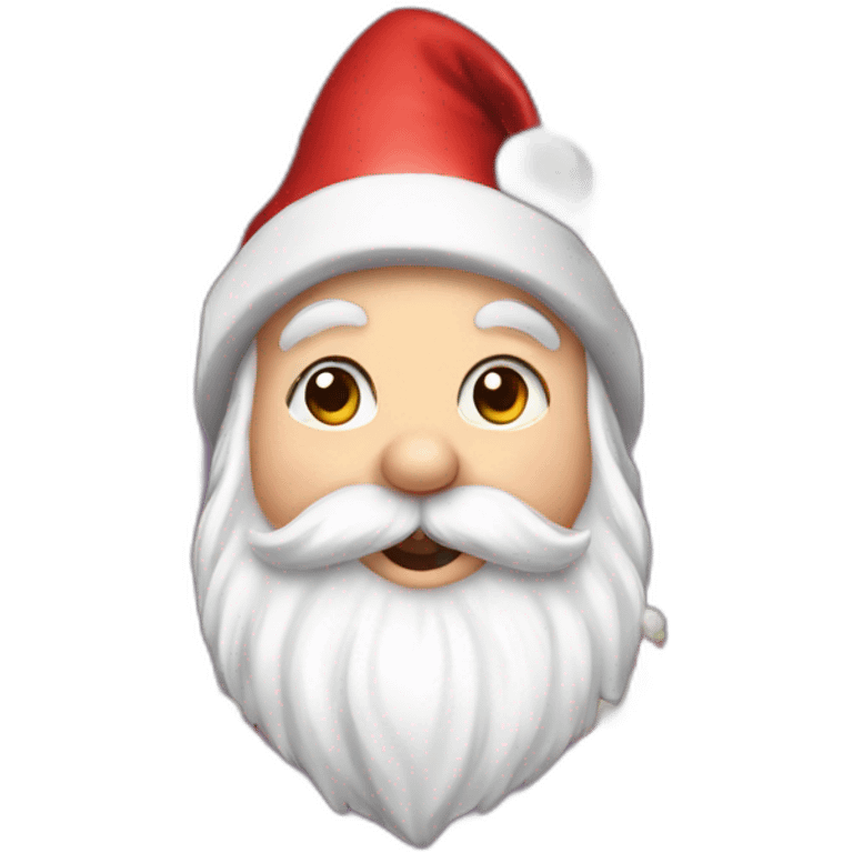 Christmas gnome with candies emoji