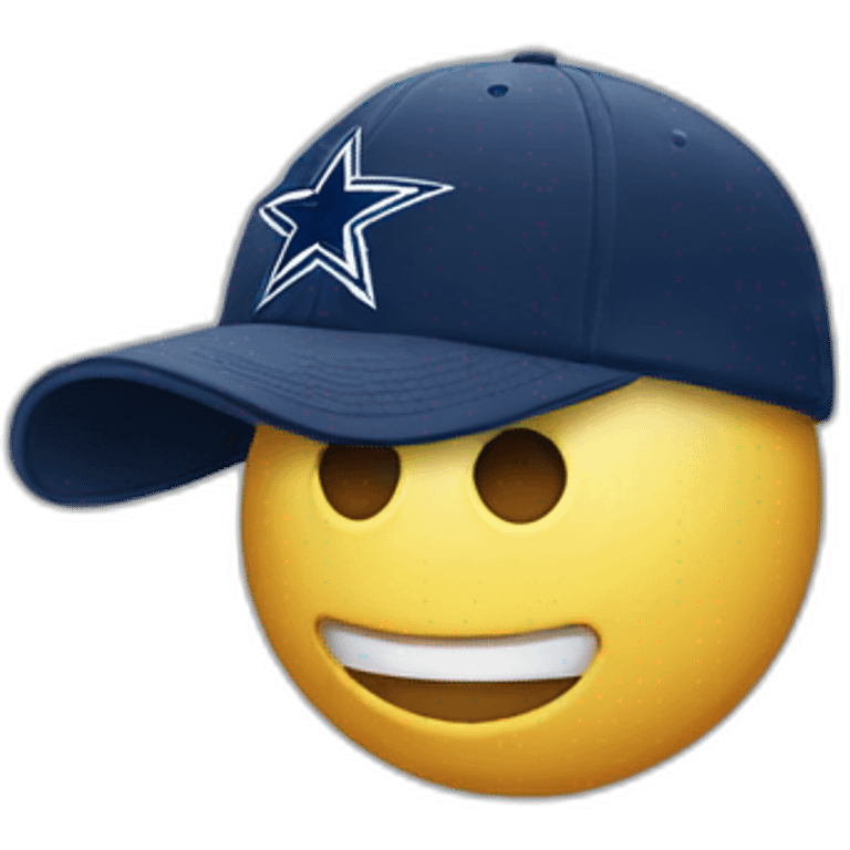 dallas cowboys ballcap emoji