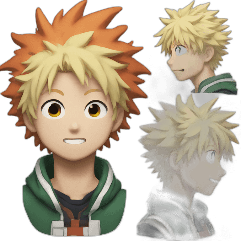 Bakugo my hero academia no smile emoji