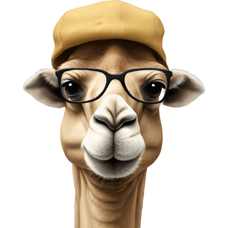 camel with glasses and swimming cap emoji